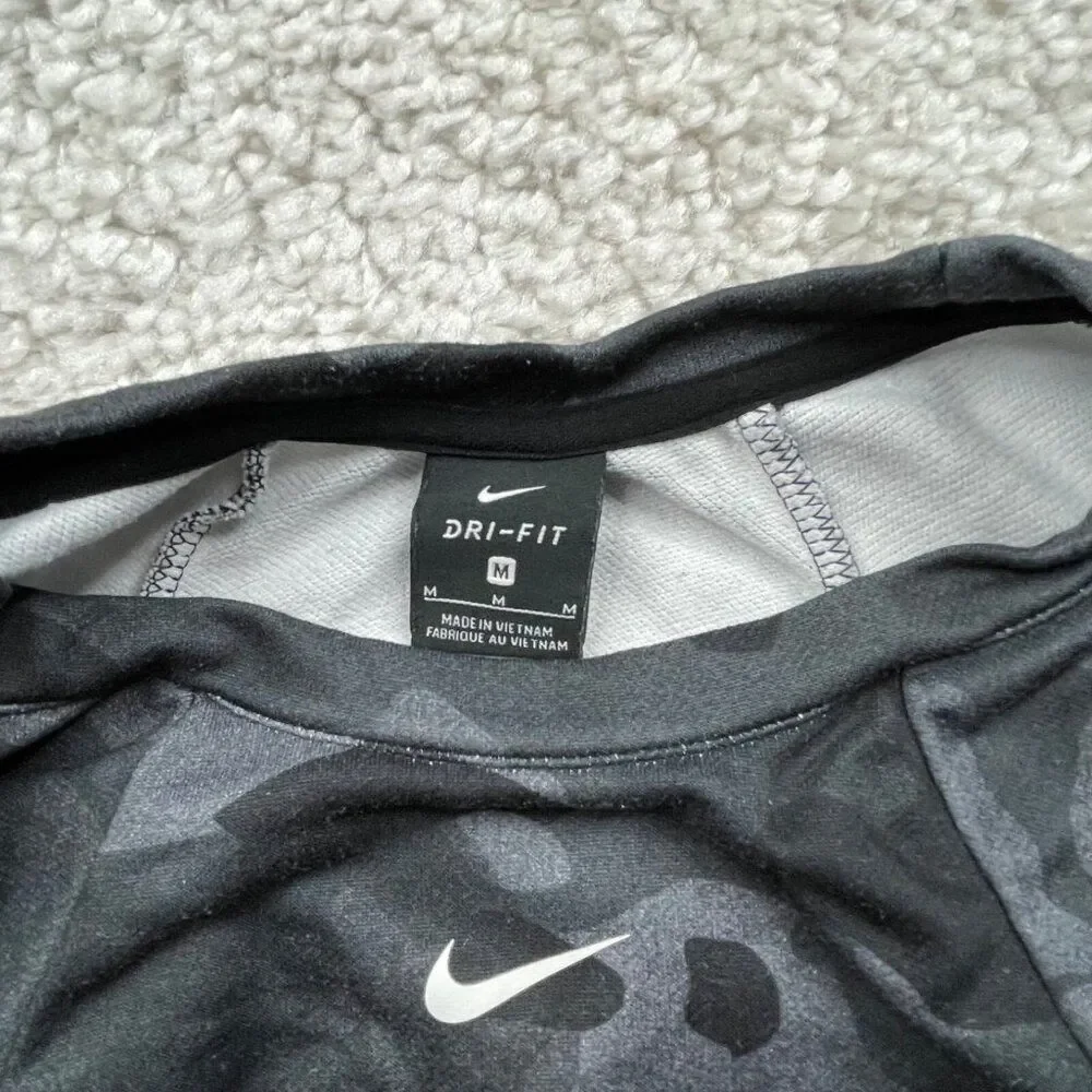 Nike Dri Fit Sportswear Camo Training Top Sweatshirt